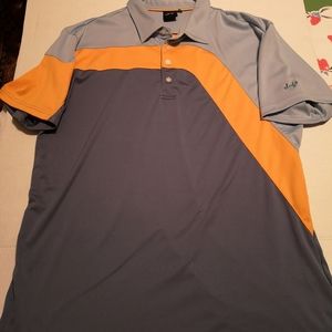 Blue and orange Sligo Golf Shirt